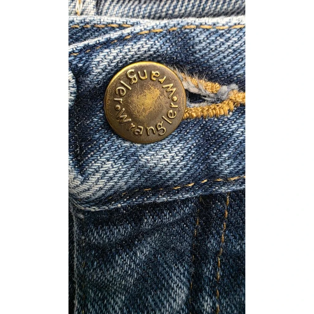 Wrangler Rugged Wear Men's 36x32 Blue Straight Leg Denim Jeans